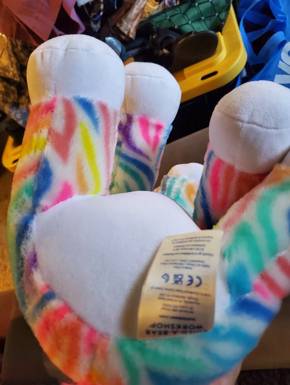 Build-A-Bear Rainbow Striped Zebra